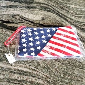 American Flag Clutch